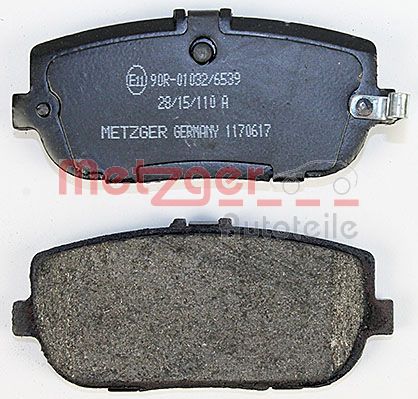 METZGER 1170617 Bremsbelagsatz, Scheibenbremse